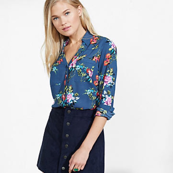 express floral portofino shirt